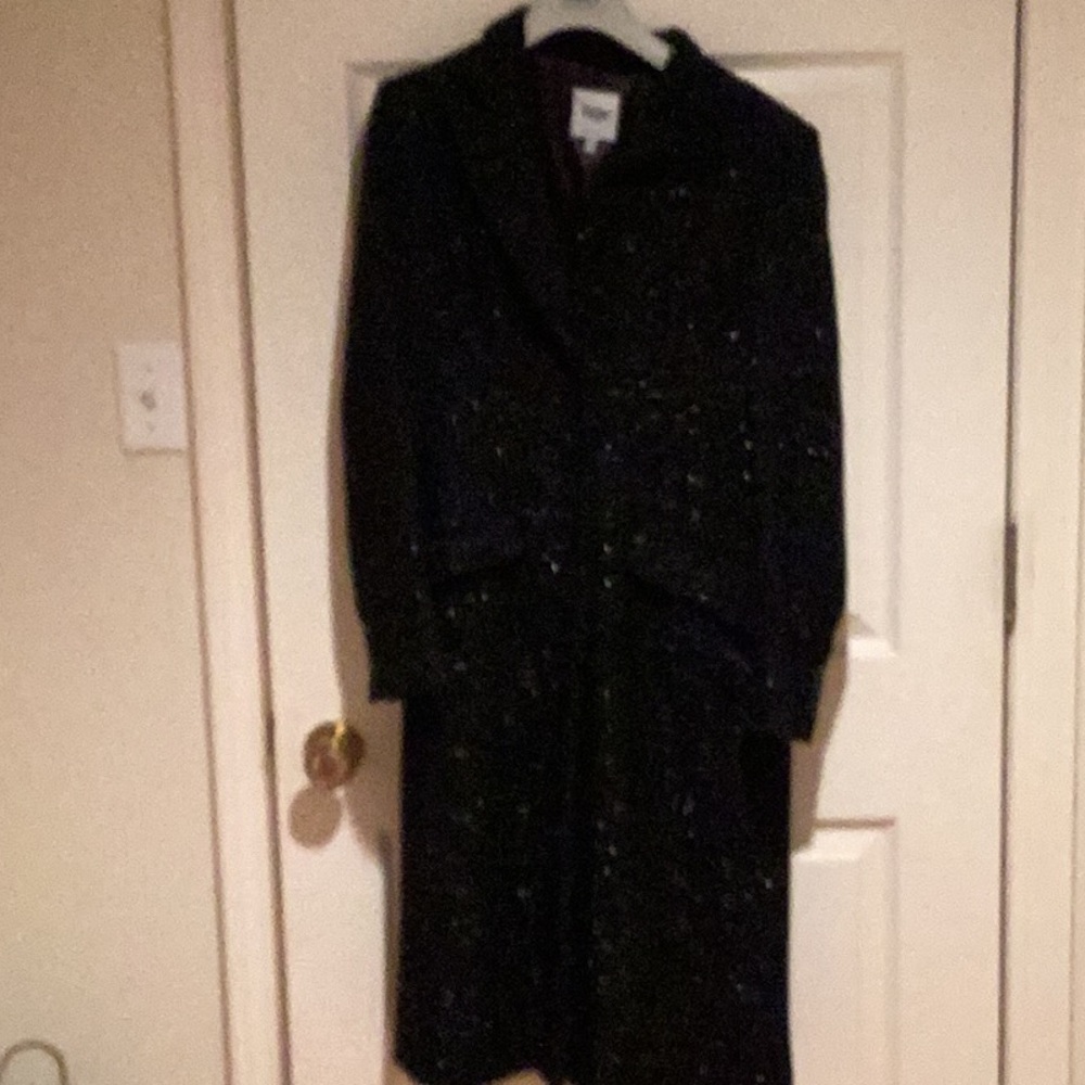 MOSCHINO black/sparkly vintage coat. Size 44/USA 10.  The chicest coat ever.
